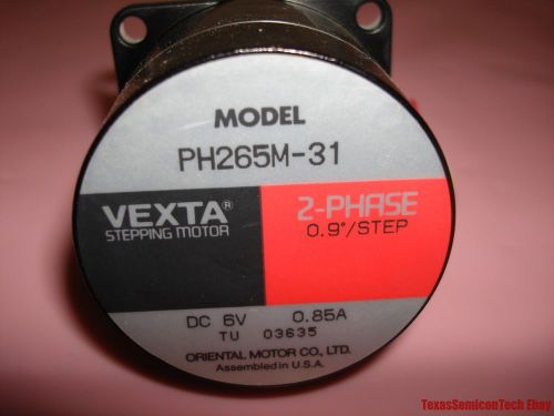 Vexta oriental motor ph265m-31 stepping motor 2 phase - 0.85a 6vdc - 0.9?/step for sale