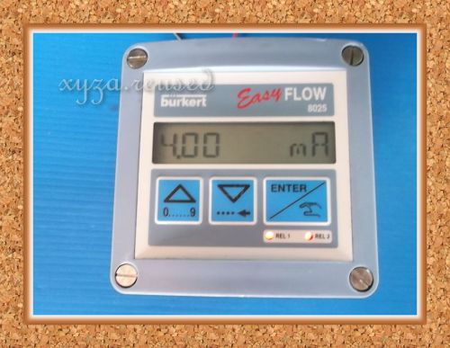 Burkert 8025 Easy FLOW,  Panel-mounted Flow Rate Transmitter 12-30Vdc supply