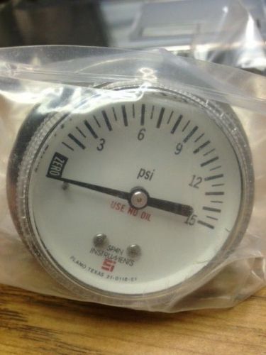 Span instruments f122  pressure gauge 1/4&#034; mvcr 0-15 psi for sale