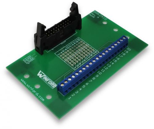 5 - winford brk2x10 2x10 0.1&#034; header breakout board with mounting clips - new for sale