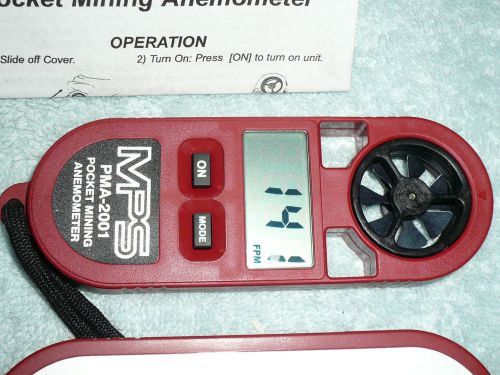 Mps pma-2001 new pyle digital anemometer - air velocity wind measuring for sale