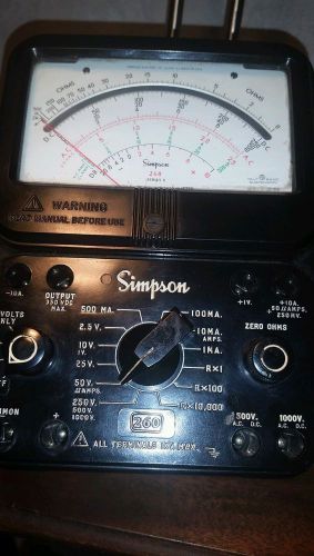 Simpson - 260 Series 8 - Multimeter w/ hard Case , volt, ohm, milliammeter