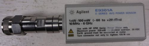 HP / Agilent E9301A Average Power Sensor 10MHz-6GHz -60 to +20dBm