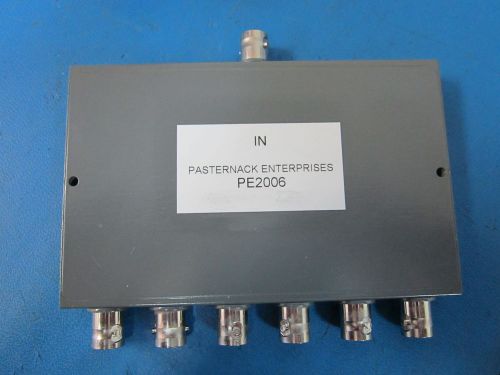 Pasternack pe2006 1x6 1-175 mhz power divider new unit for sale