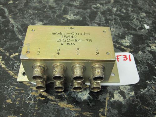 Mini-circuits 8-port if splitter - combiner, bnc, pn # 15542 - zfsc-84-75 0 9945 for sale