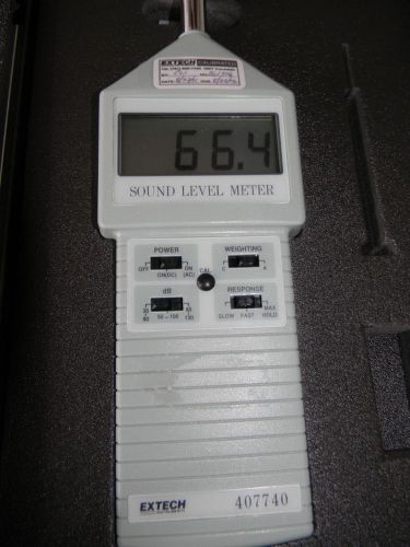 Extech 407740 sound level meter, meets ansi s1.4-1983, iec 60651, and en 60651 for sale