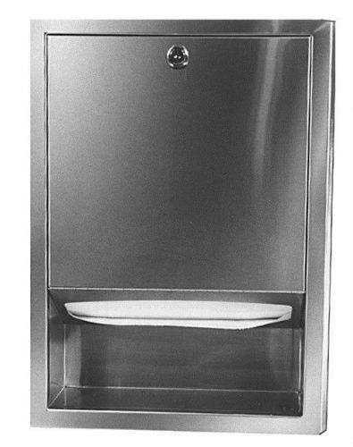 New bradley 2441 recessed towel dispenser for sale