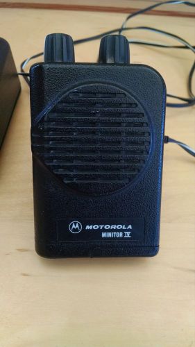 Motorola Minitor IV VHF Pager w/Charger Fire,EMS
