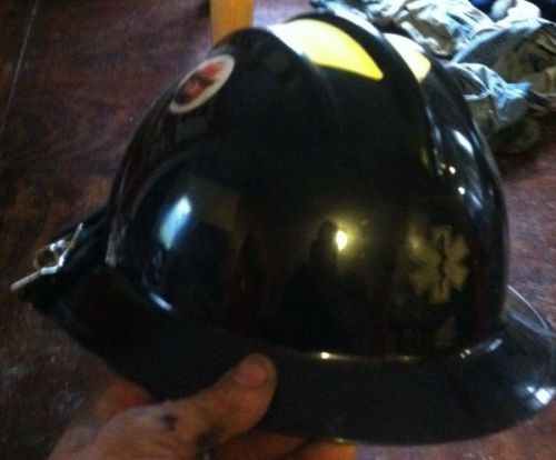 (black) bullard full brim wildland fire fighting helmet - fh911 for sale