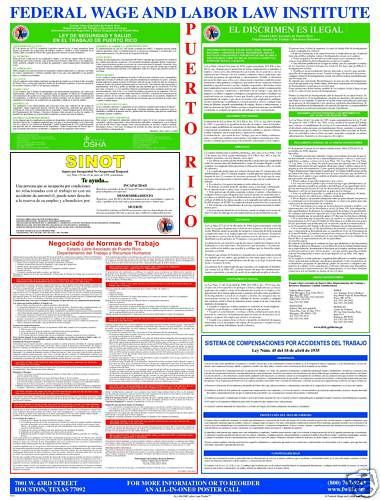 Puerto Rico (PR) All-In-One Labor Law Poster