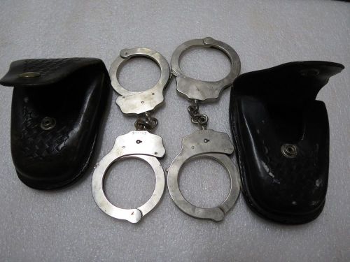 (2) Peerless Handcuff with case and one key