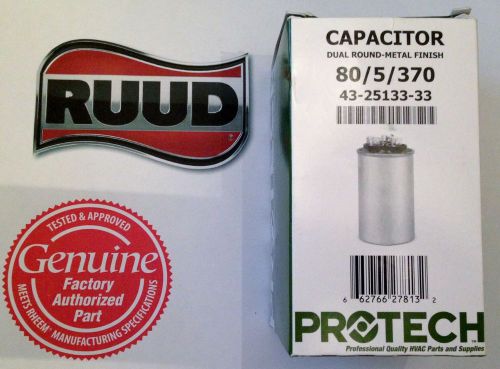 Rheem ruud capacitor 80+5 370 43-23204-29 43-26261-29 for sale