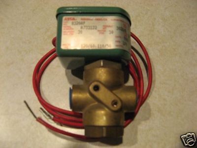 Asco red-hat solenoid valve 1/4&#034; 120/110v 3-way nc new for sale