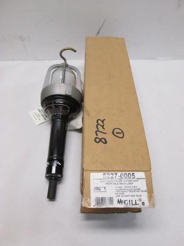 New mcgill 5227-0005 explosion proof watertight portable hand lamp d395739 for sale