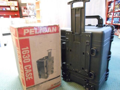 Pelican 1630 nf black protector case with no foam, 5.21 cubic ft volume  (kq1) for sale