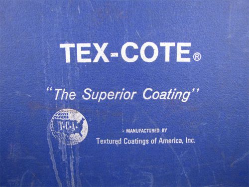 Large Vintage T.C.A. TEX-COTE Supply Carry Case Box