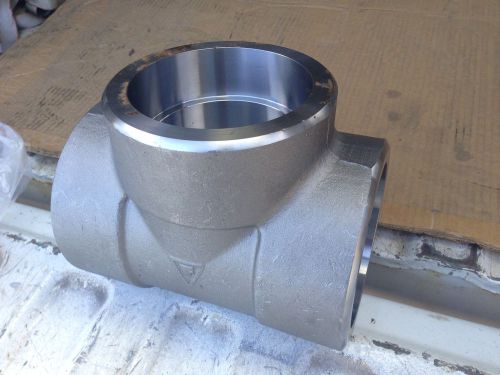 Two-4&#034; a105n b16 carbon steel,forged socket weld  3000 lb tee pipe fittings for sale