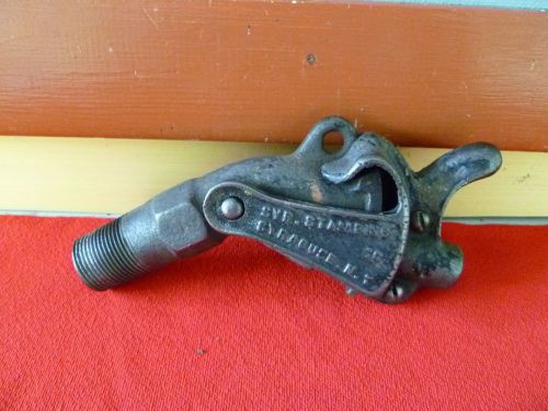Vintage, manual open &amp; close c. iron  syraco, oil &amp; water, 3/4&#034; inch barrel bung for sale