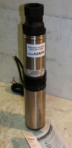 Franklin little giant 558223 we high head filtered effluent pump 1/2hp 115v for sale