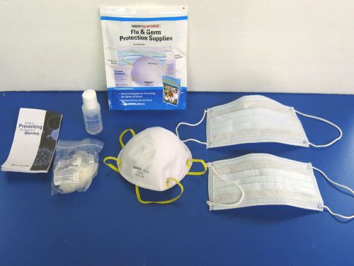 18 right response flu germ protection supply n95 mask sanitizer gloves 10187 new for sale