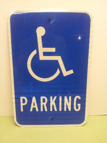 12x18 heavy duty reflective aluminum handicap parking sign for sale