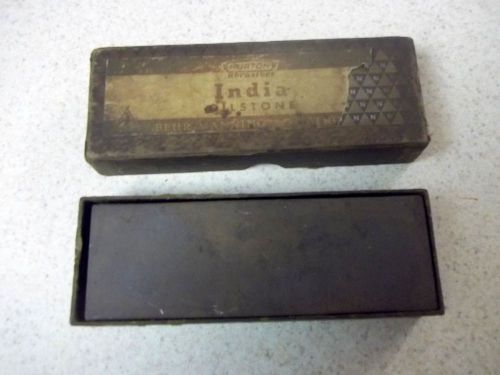 Vintage Norton Two Sided India Oil Stone/Sharpening Stone