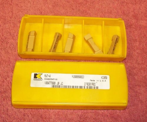 KENNAMETAL  CARBIDE INSERTS    MWT-4      KC950       PACK OF 8