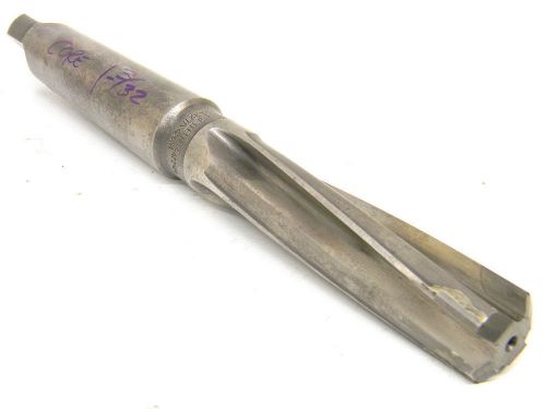 USED CLEVELAND CLEFORGE USA 1-3/32&#034; CARBIDE TIPPED TAPER SHANK CORE DRILL #4MT