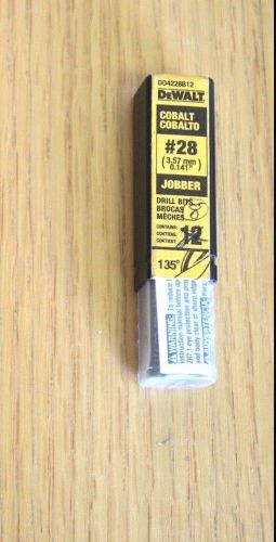 Dewalt #28 wire cobalt jobber length drill bit (8-pack) for sale