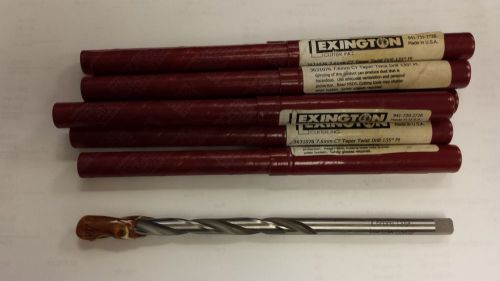 New 8pc lot of lexington cutter 7.6mm carbide tipped taper length drills for sale