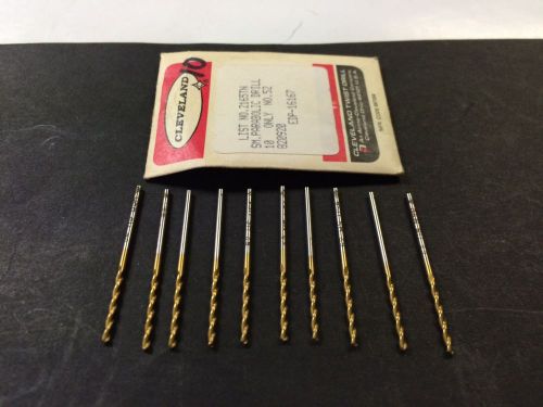 Cleveland 16167  2165tn  no.52 (.0635) screw machine, parabolic drills lot of 10 for sale