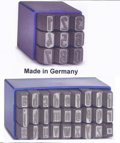 *steel stamps letters lower case a - z and numbers 7 mm high - made in germany* for sale