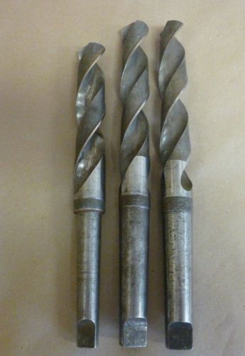 3pc. #4 LONG FLUTE TAPERS 1-5/16&#034; CLE-FORGE 1-5/16&#034; MORSE &amp; 1-5/16&#034; NATIONAL