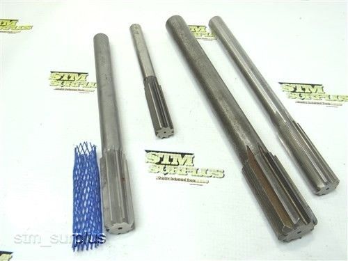Nice lot of 4 hss shraight shank reamers 3/4&#034; to 1-1/4&#034; l&amp;i for sale