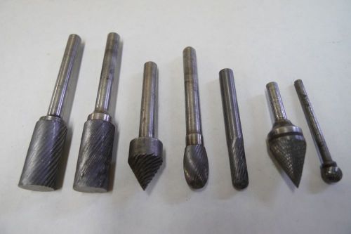Carbide deburring tool bits tools shaft sizes 1/4, 3/16, 1/8 *h for sale