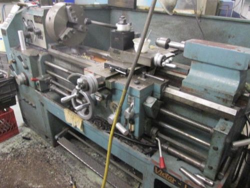 Victor 1640 gap bed lathe w/12&#034;3 jawchuck 230v 3ph good running condition! for sale