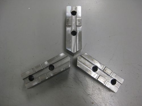 H&amp;r mfg soft tongue &amp; groove lathe chuck jaws for 10&#034; chuck - hr-464-p !57b! for sale