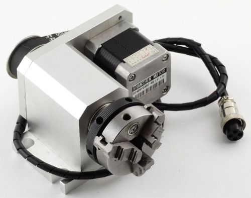 CNC Engraving Router Rotational Rotary Axis 50mm chuck 3-jaw 4th-Axis A-Axis