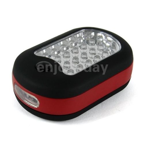 Hot Cordless 24+3 LED With Magnet Hook Lamp Vehicle Camping Inspection Light