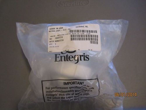 ENTEGRIS #201-37-01 1/2&#034; FLARETEK MANUAL DIAPHRAGM VALVES NEW IN BOX LOT OF 2