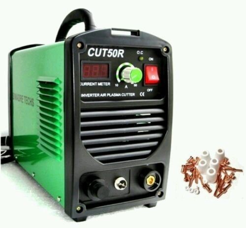 Simadre power 110/220v 50r 50 amp plasma cutter w 30 consumables for sale