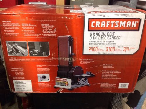 craftsman 22500 6x48 belt/disc sander new in box