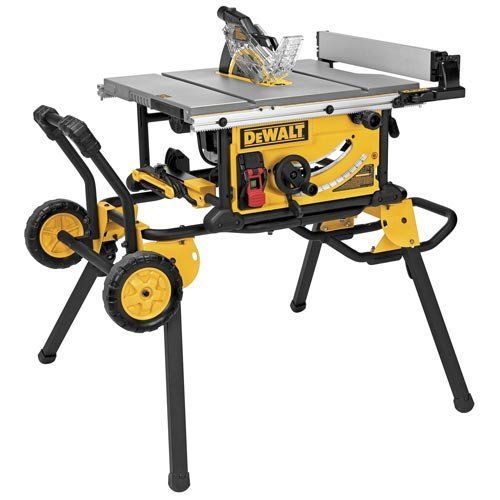DEWALT DWE7491RS 10-Inch Jobsite Table Saw with 32-1/2-Inch Rip Capacity and Rol