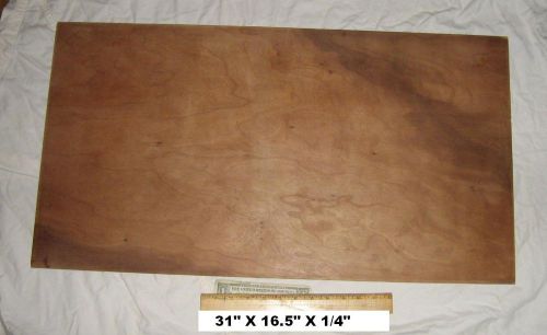 Veneer plywood sheet 31&#034; X 16.5&#034; X 1/4&#034; drawer btm small table 34 ozs maple