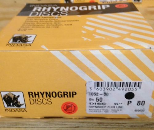 RhynoGrip Plus Line 5&#034; 80 grit Sanding Disc (50 count)