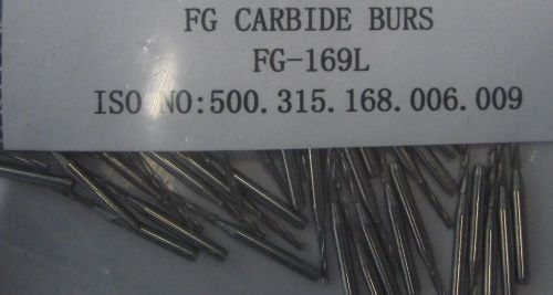 Tungsten Carbide Dental Bur - FG Midwest Type - 50 pack - Size 169L