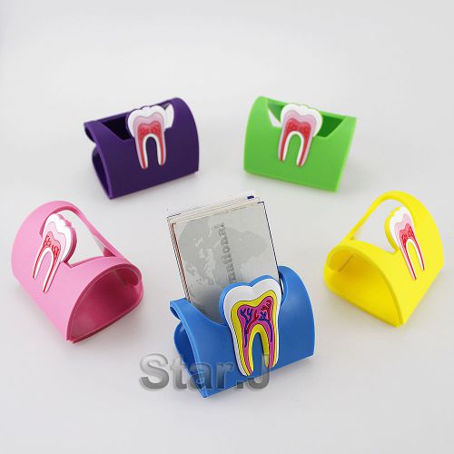 5 Rubber Dental Molar Shaped Name Card Holder Case Holder Case Display Stand