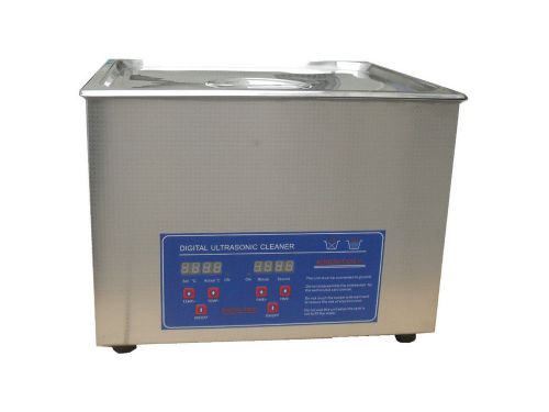 Luxury 15 Liters 760 Watt Stainless Steel Digital Ultrasonic Cleaner Heater WF