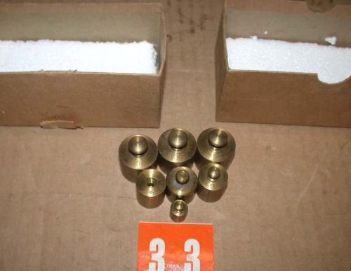 7x Brass Weights from 100g-10g  Free S&amp;H