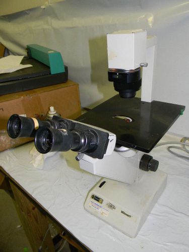 Leitz Wilovert Inverted Microscope W 4x,10x L25  NPL Fluotar